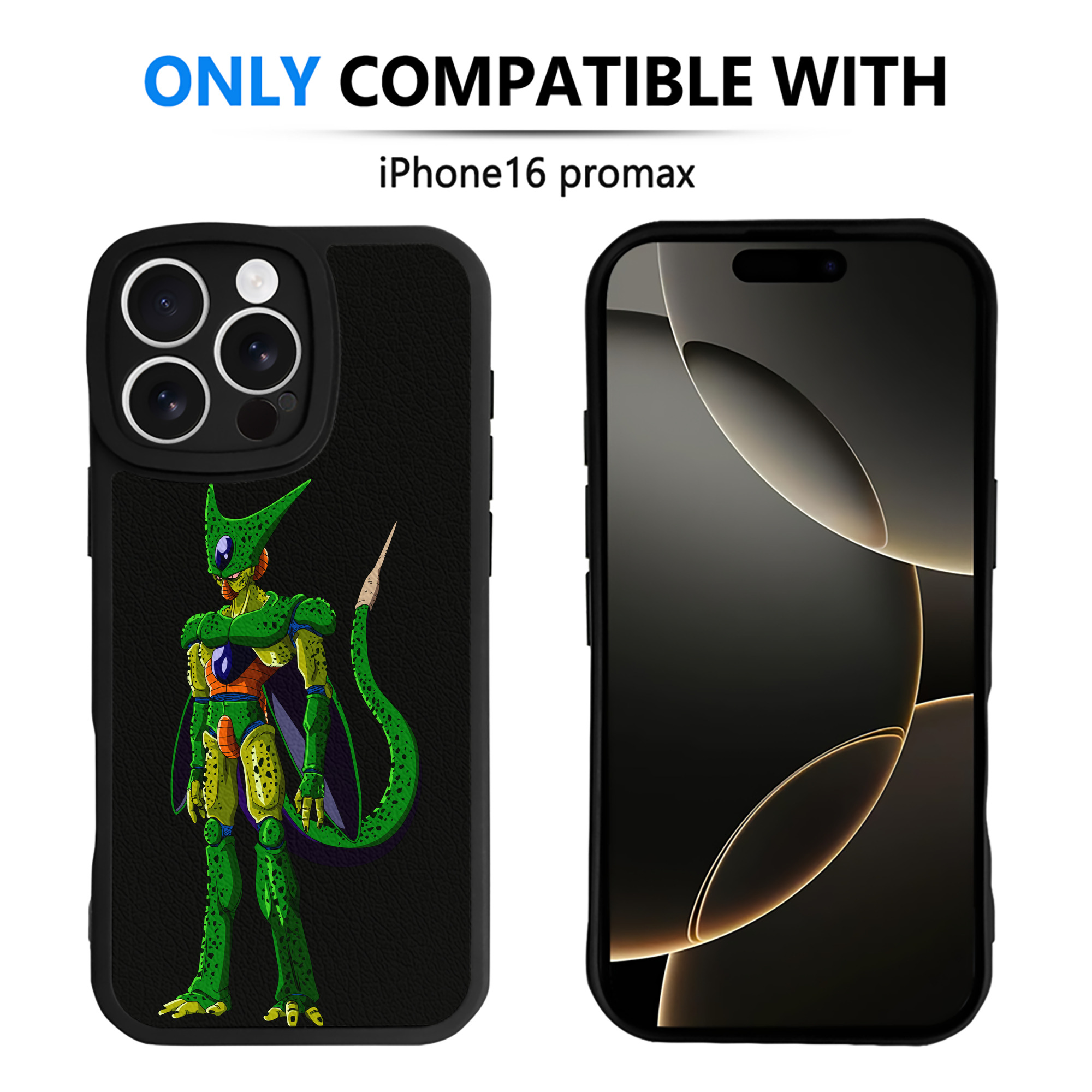 （画像用） ドラゴンボール セル DRAGON BALL Cell 【iPhone 16シリーズ対応】シリコンスマホケース（レザー調） 材質：シリコン
